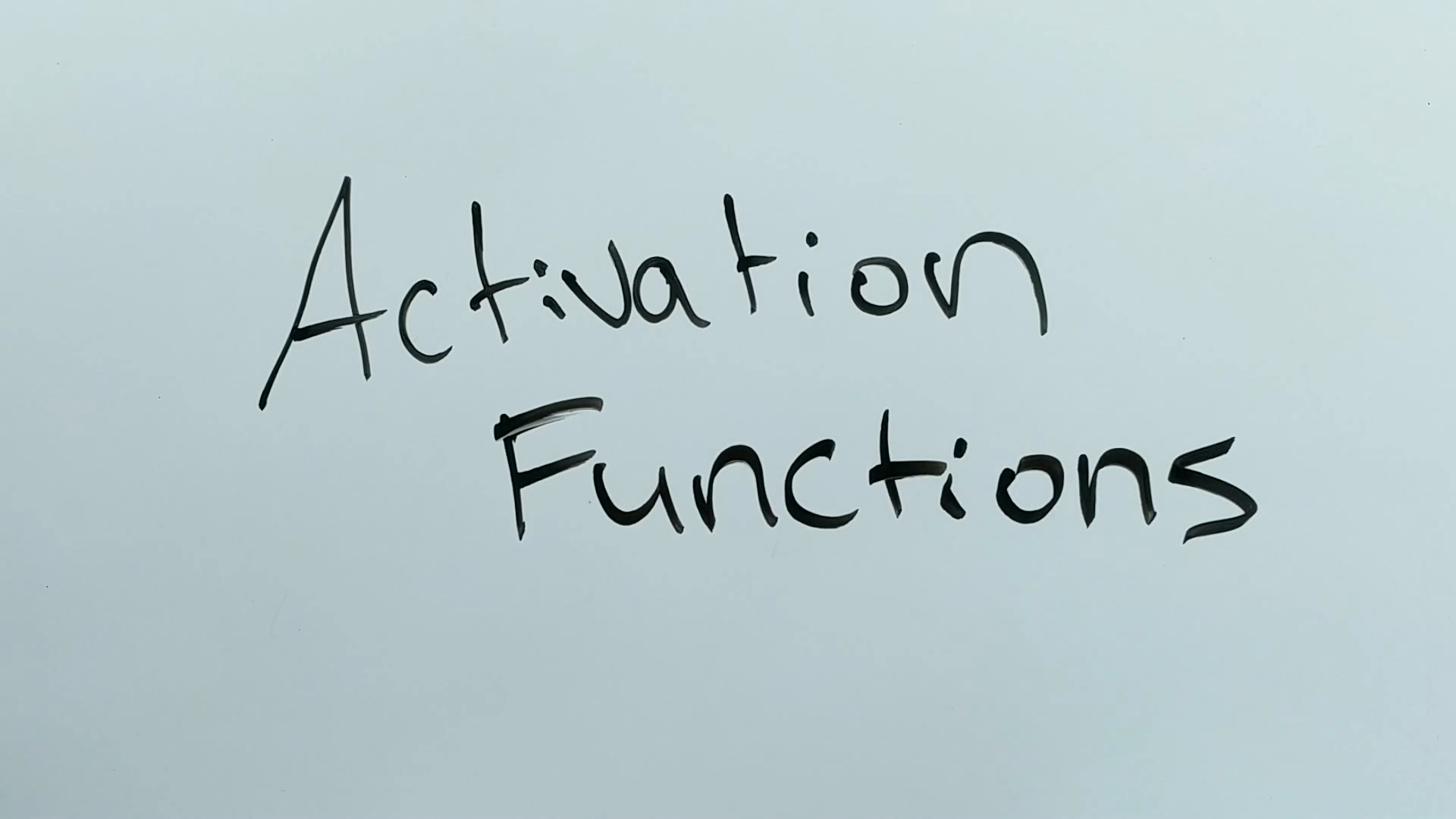 Activation Functions